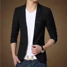 Plus Size Men Casual Suit Jacket Black Tuxedos Blazers Slim Fit Man Korean Fashion Formal Dress Clothing M-4XL