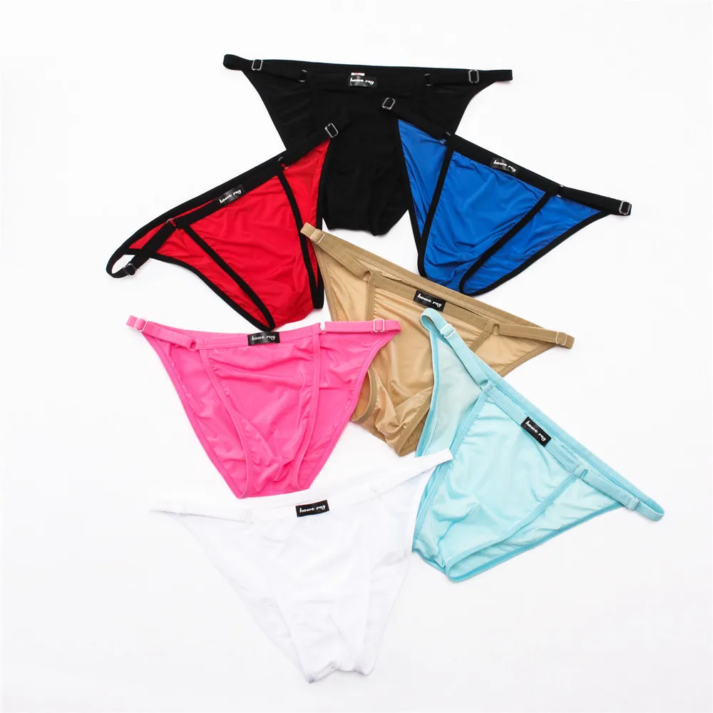 

Brand Enhancing Pouch Briefs Sexy Ring Bikini Buttocks Super Thin Panties Men Hot Underwear Comfortable