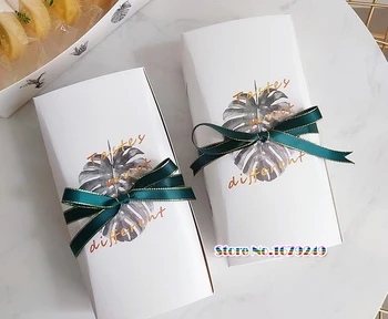 

White paper Cake Box,Chocolate Muffin Biscuits Box for Cookie Package Gifts, Gift Boxes 100pcs/lot