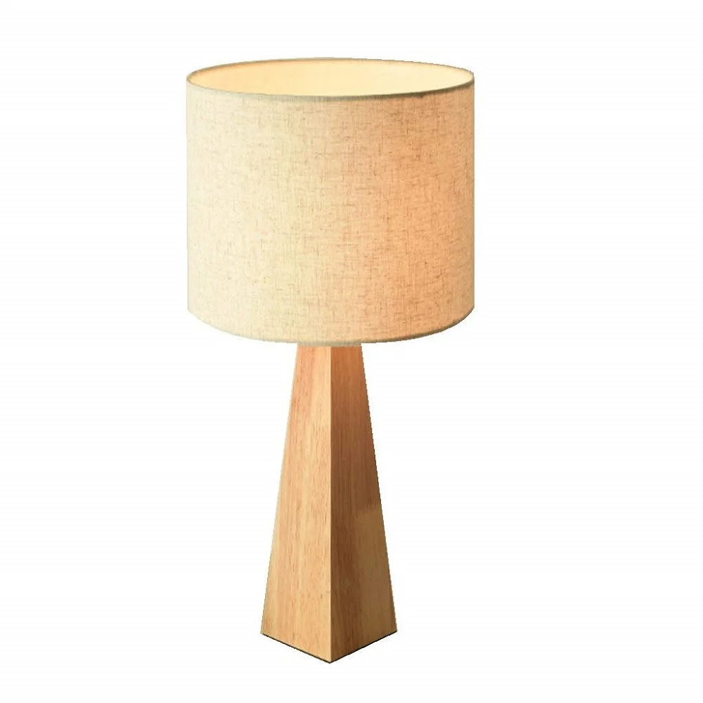 

Table Lamp Bed Light E27 Bulb Simple Bedroom Lamp Nordic Creative Wooden Bedlamp Perfect for Home Bedroom Living Room with 40W