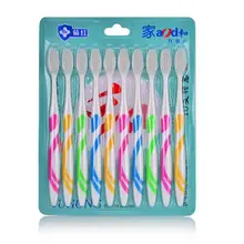 10 шт./упак. Профессиональная мягкая зубные щетки для взрослых Рот чистым зубные щетки Nano персональный Уход за полостью рта свежее дыхание зубная щетка