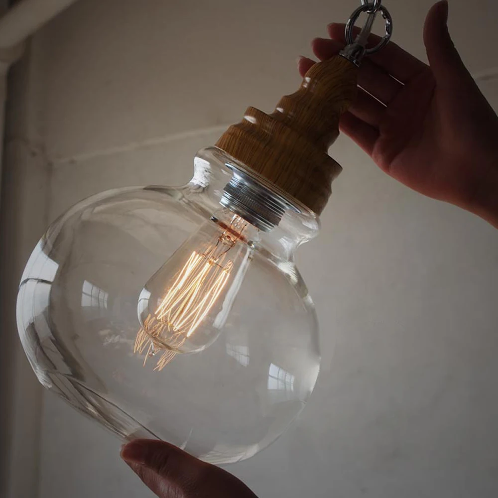  Mini Clear Glass Shade Pendant Lights Industrial Lighting Fixture Kitchen Island Bar Hotel Shop Ant - 32793601771