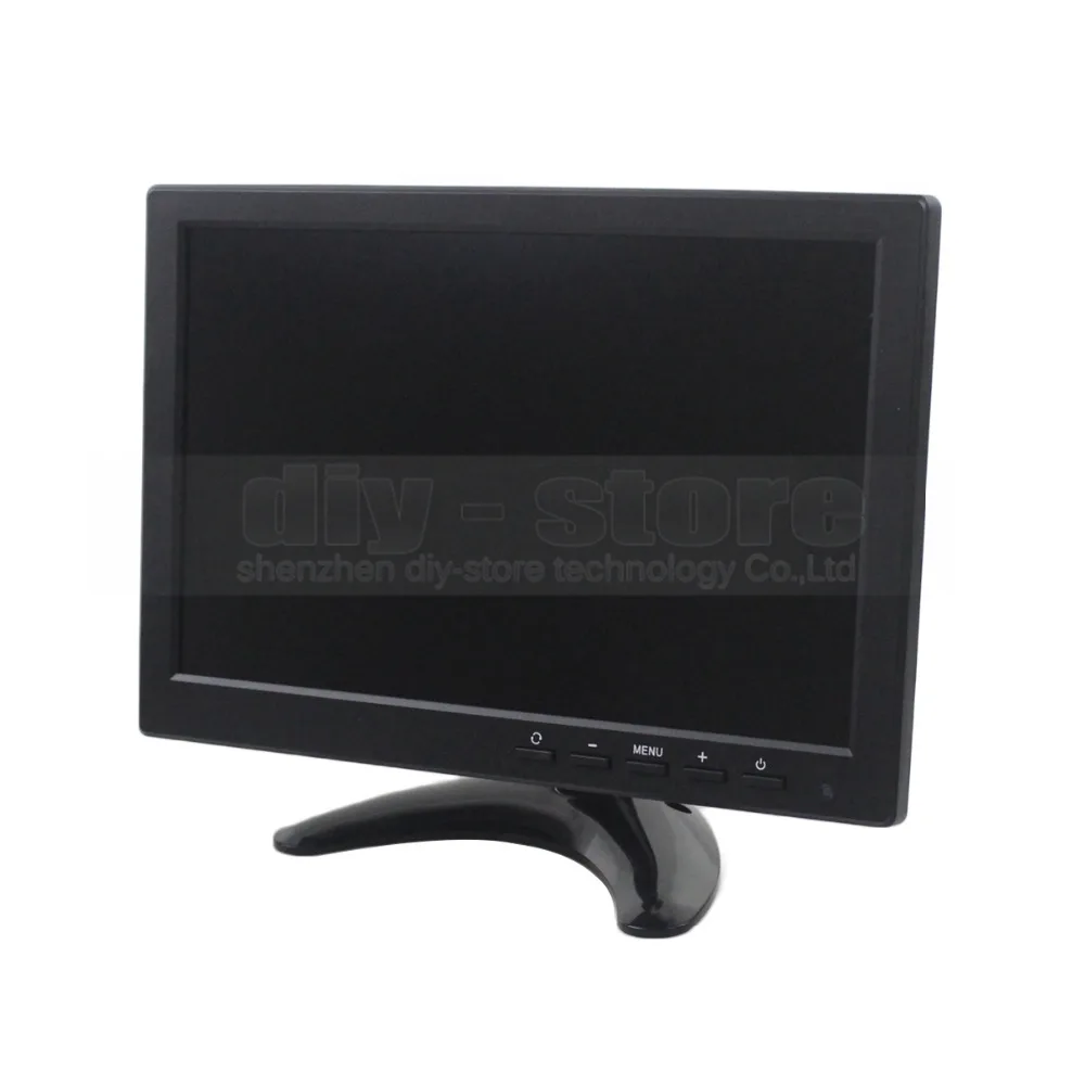 DIYSECUR 10.1 inch TFT LCD HD Car Monitor Rear View Monitor Build in Speaker with BNC / AV / VGA / HDMI Input 1280 x 800