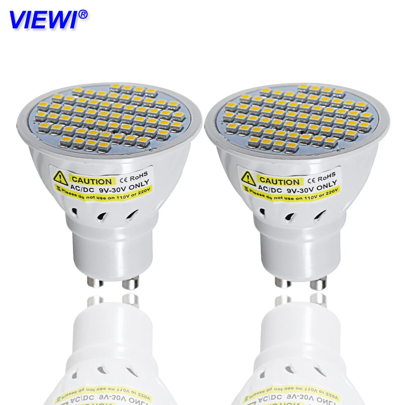 5pcs lampadina led spotlight GU10 3W low voltage Ac Dc 12 to 24 volt