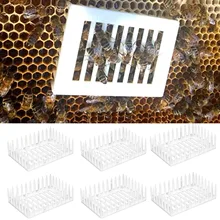 6 шт Пластик Square Needle queen пчела клетки Ловушки для пчелиный улей лангстрот Пчеловодство оборудование для пчеловодов инструмент