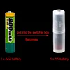 AAA To AA Size Cell Battery Converter Adapter Adaptor Plastic Case Switcher R03 To AA LR6 Battery Box Holder Wholesale ► Photo 1/6