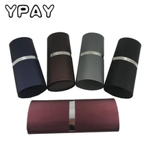 YPAY Чехол для очков мужской бизнес ручной работы персональная портативная коробка для хранения простая Ретро компрессионная коробка для близорукости глаз