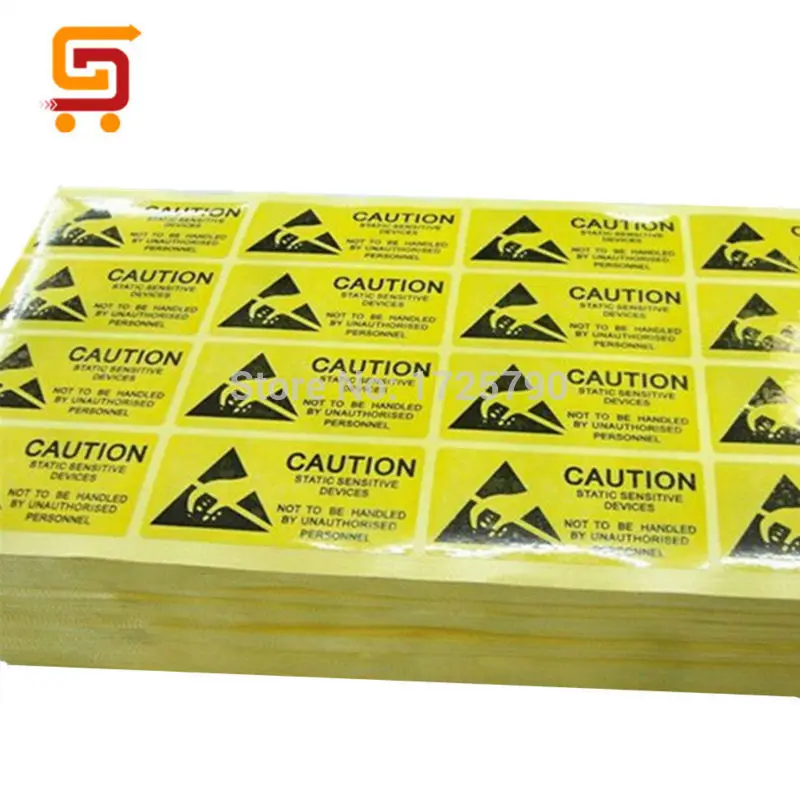 1" x 2" 20 CAUTION Stickers ESD Static Sensitive Devices Labels 25 x 55mm 