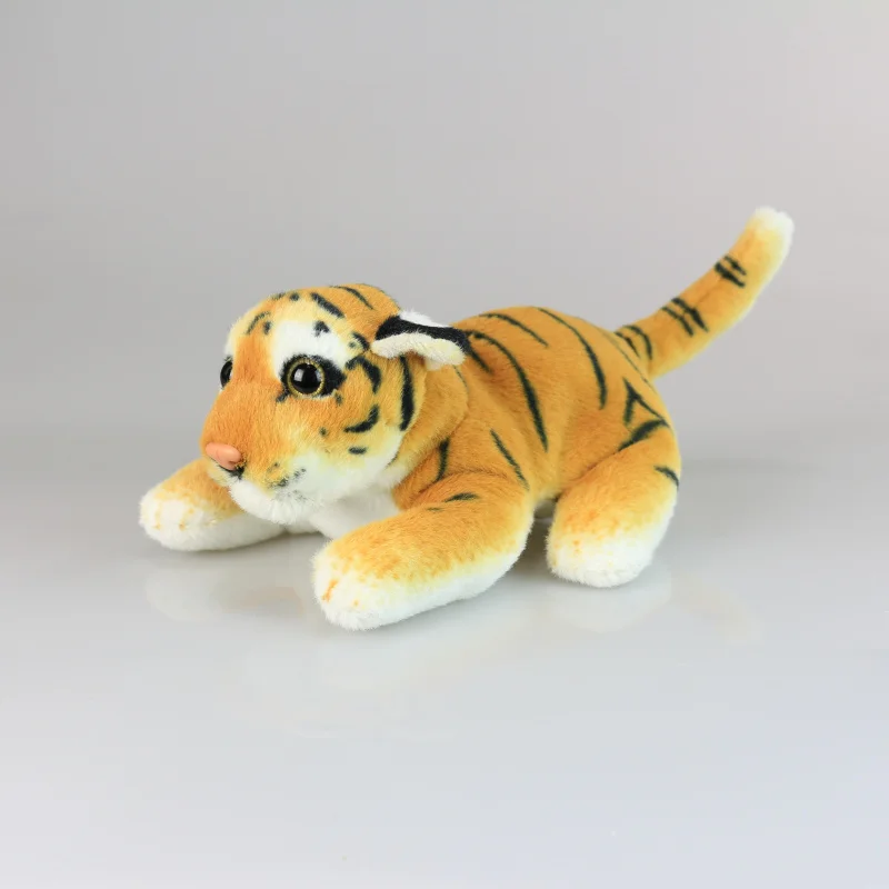 

Candice guo! cute plush toy lovely funny stripe tiger papa playing tiger ready to run soft stuffed doll birthday Christmas gift