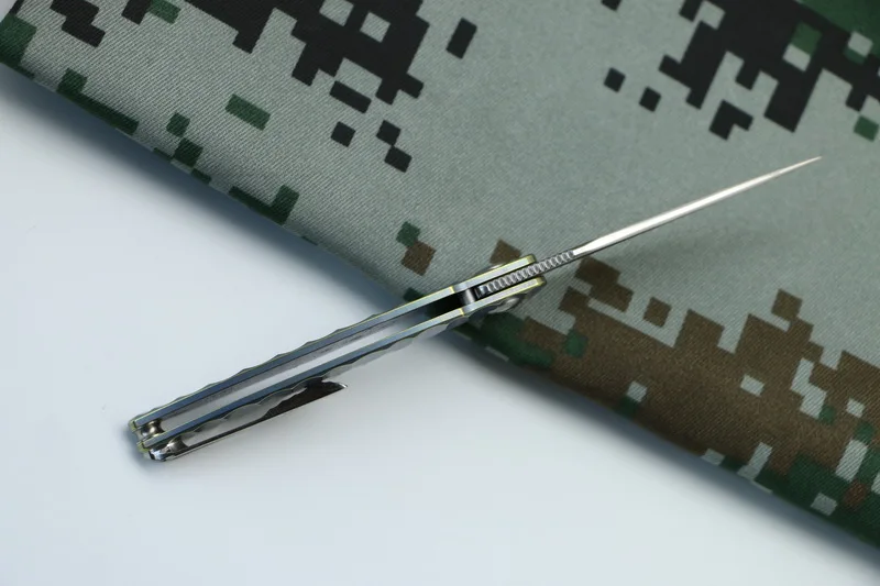 TIGEND xiao mai M390 лезвие TC4 титановая гофрированная ручка складной нож карманный инструмент для повседневного использования