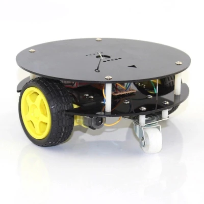Мини круглое шасси 2WD DIY умный автомобиль с дистанционным управлением RC робот