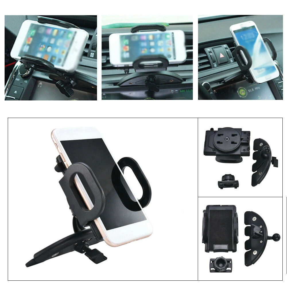 

New 1pc Car Mobile Phone Holder ABS For Stand Mount GPS MP3 Players Satellite Radio Phone Holder Universal