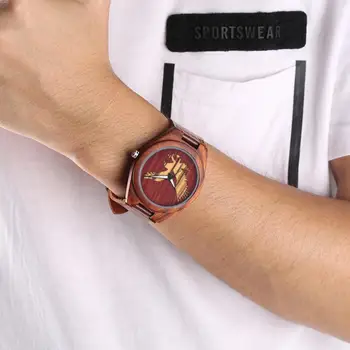 

Wooden Watch Quartz Sport Bamboo Wood Watch Natural Lightweight Unique Three-dimensional Eagle Dial Wrtistwatch Clock erkek saat