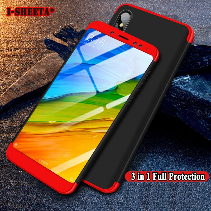 360 Shockproof For Xiaomi Redmi Note 7 6 5 Pro Ultra Thin 3 in 1 Full Protection Matte Hard PC Case Cover |