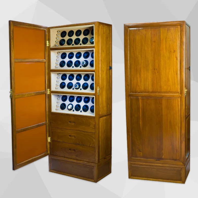 Luxury solid rose wood watch winder with jewellery drawer 40