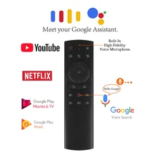 G20s Голосовая воздушная дистанционная мышь 2,4 ГГц мини Летающая мышь с голосовым входом для Android Shield tv Box