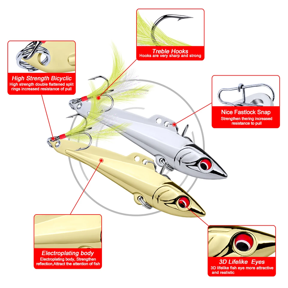 1 шт. карандаш-VIB Рыболовная Приманка 7 см-8 см/15 г-20 г приманка для окуня 6# Высокоуглеродистый крючок с пером 2 цвета металлическая наживка Рыболовная Снасть