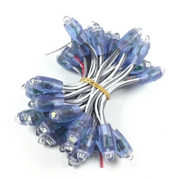 

9mm LED Pixel Module string DC 12V IP65 Waterproof Point Lights White/Green/BLue/Yellow/Warm White 50pcs String