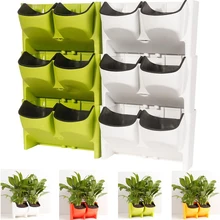 Planteur mural de Pots de fleurs | Pot de fleurs empilable, Pots de fleurs de jardin, plantes succulentes verticales, bonsaï, gros Pot, décor pour la maison, vente en gros