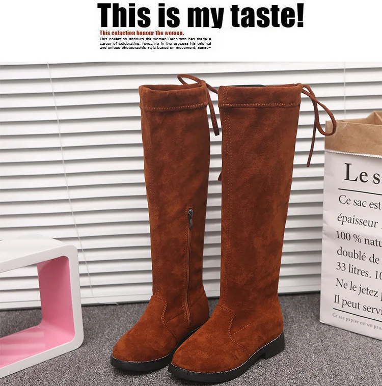 Meninas na Altura do Joelho-botas Altas Princesa Edição Crianças Botas 2020 Sapatos Bota Criança 22 Meninas na altura do joelho-botas altas princesa