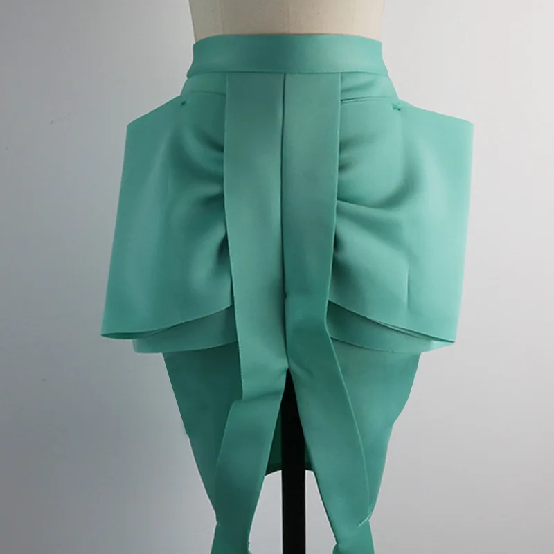 WHITNEY Ван Весенняя мода уличная Высокая талия разделение большой юбка с бантом для женщин юбки s