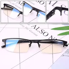 Анти-Синие лучи деловые очки для мужчин Retangular металлическая оправа оптические очки