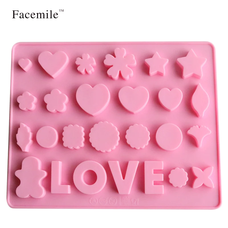 

LOVE Silicone Mold Rectangular Christmas Chocolate Mold As Jelly & Candy Pudding Ice Cube Tray Cake Tool Fondant Mould