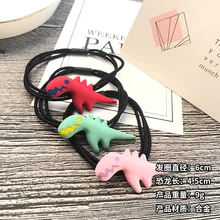 1 шт. веревка для волос для девочек скраб динозавр кольцо для волос милая девушка животное резинки для волос кольцо дикий шар G0409