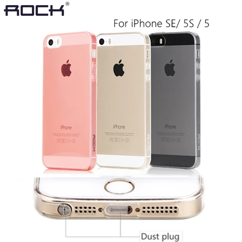 Original for iPhone SE 5 5S Case Transparent Soft TPU Silicone Cover For 3D Protective Film Carbon Fiber Grain |
