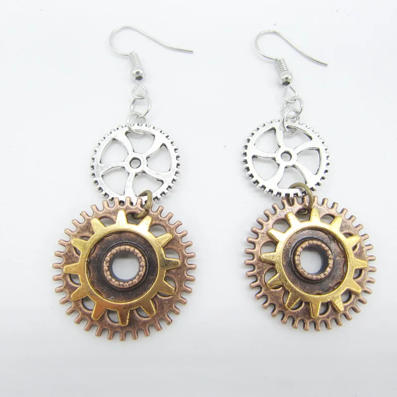 

Women`s Multi Gears Steampunk Drop Earring