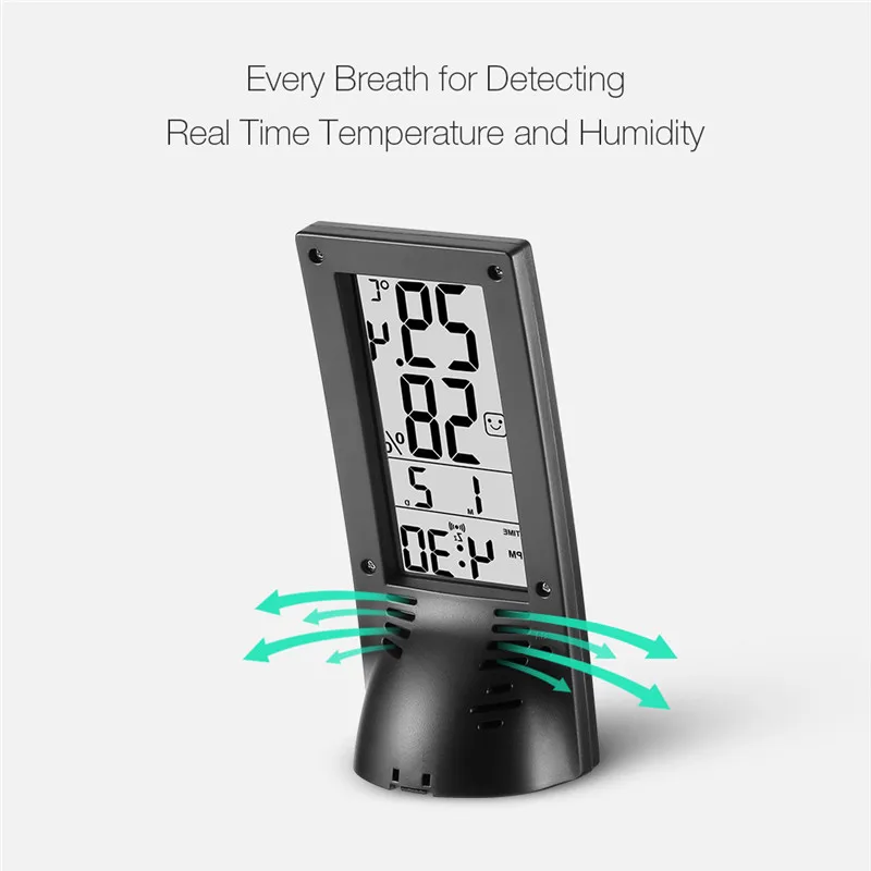 Digoo DG TH1177 Беспроводной цифровой Прозрачный Экран метеостанции Крытый термометр