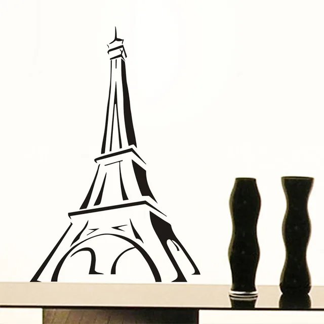 Promotion Paris Eiffel Tower Wall Stickers Bedroom Promotion Paris Eiffel Tower Wall Stickers Bedroom Decor Simple Background Decorative Vinyl Decals Home