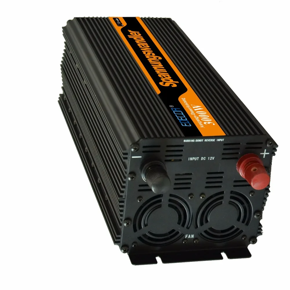 

EDECOA hybrid solar inverter 3000w 6000w 12V 24V to 220V 230V modified sine wave inverter with remote controller free shipping