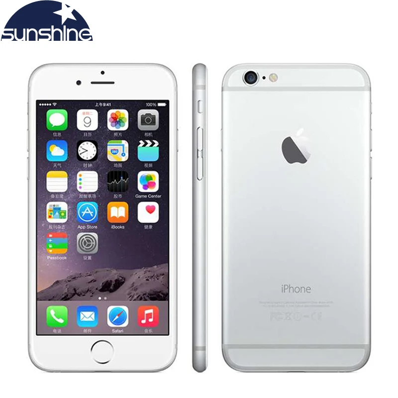 Разблокированный оригинальный мобильный телефон Apple iPhone 6 4,7 "8,0 МП камера двухъядерный 16/64/128 ГБ rom сотовые телефоны