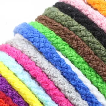 

5mm*95m Cord color woven cotton rope diy string pockets draw rope hanging tapestry crochet hand-bag bundles macrame cord string