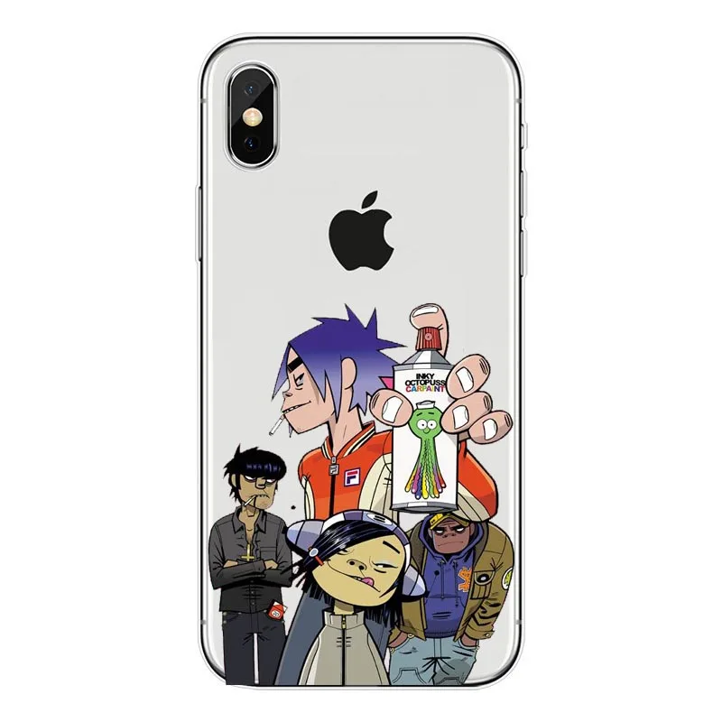 Gorillaz silicone Soft TPU phone case For iPhone5s SE 6 6s plus 7 7plus 8 8plus X XS XR XS Max Cartoon Gorillaz Boat Best Cases