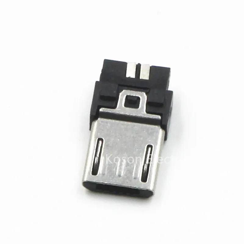 50Pcs Micro USB 5 broches T Port Mâle Plug Socket connecteur en plastique/Cover IC Nouveau WP 