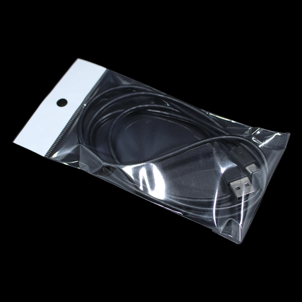 

11x20cm (4.3"x7.8") Opp CLear Self Adhesive Package Bag with Hang Hole Transparent Self-adhesive Sundries Retail Pack Polybag