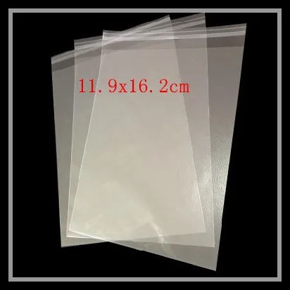 

200pcs/lot High quality Gift packaging clear cellophane bags 11.9x16.2cm self adhesive plastic bag