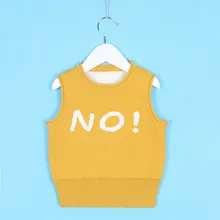 Лидер продаж, вязаный свитер с рисунком для малышей, жилет милый свитер из чистого хлопка для мальчиков и девочек детская одежда для детей от 1 до 5 лет