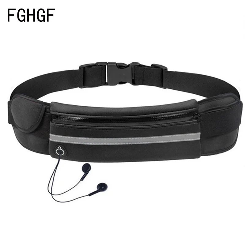 Waterproof Running Waist Bag Canvas Sports Jogging Portable Outdoor Phone Holder Belt Bag Women Men Fitness Sport Accessories