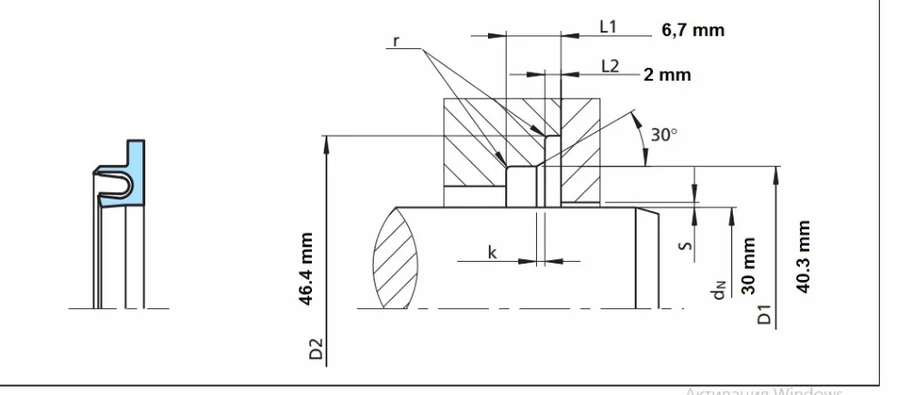 105x115x6 5 Aa 16 ПТФЭ пружинное уплотнение + заполняющий графитовый сепаратор