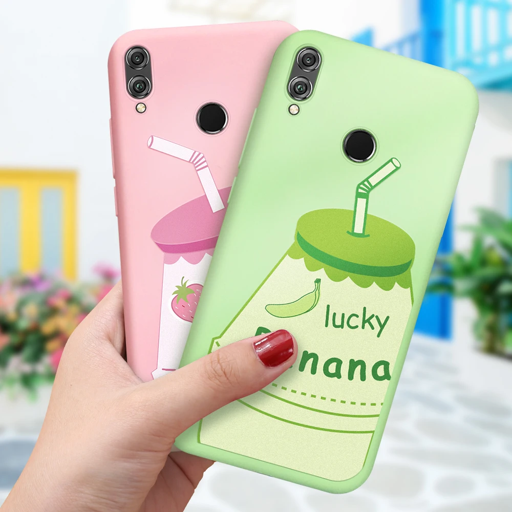 Мягкий милый чехол для телефона Huawei P30 P20 Pro Модный с рисунком пары Honor 20 8X 20i 10i 9i