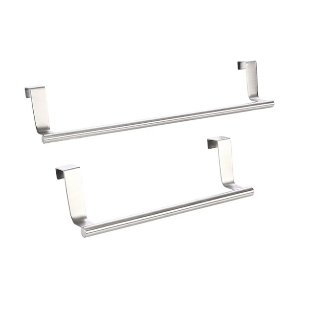 Best Offers Stainless Steel Towel Bar Holder Kitchen Cabinet Cupboard Door Hanging Rack Storage Hook Accessories 8 LXY9