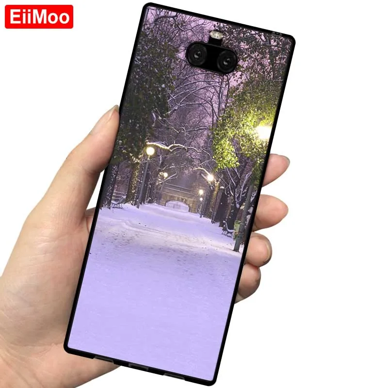 EiiMoo силиконовый чехол-накладка для sony Xperia 10 Plus, матовый тонкий мягкий ТПУ чехол-накладка для sony Xperia 10, чехол-накладка - Цвет: 18