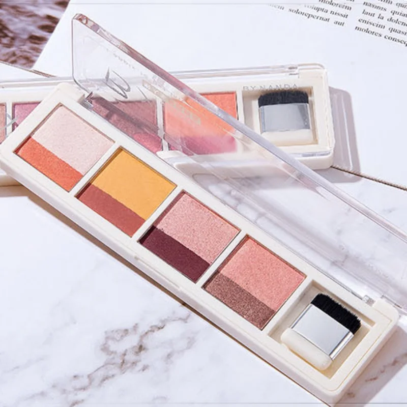 

Eyeshadow Palette 4 Colors Long Lasting Matte Shimmer Powder Lazy Eye Shadow Waterproof Makeup Beauty Cosmetics