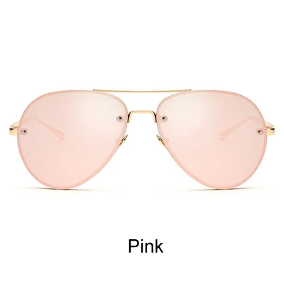 Солнцезащитные очки для женщин и мужчин, брендовые, дизайнерские, градиентные, коричневые, градиентные, UV400, аксессуары, X3027 - Цвет линз: Розовый