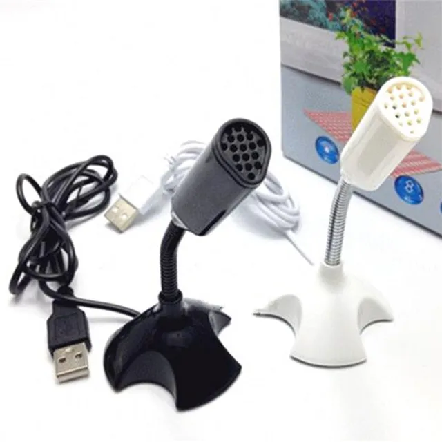 Practical Portable Mini USB Desktop Microphone with Stand Holder Fit For Computer Notebook Tablet Conference