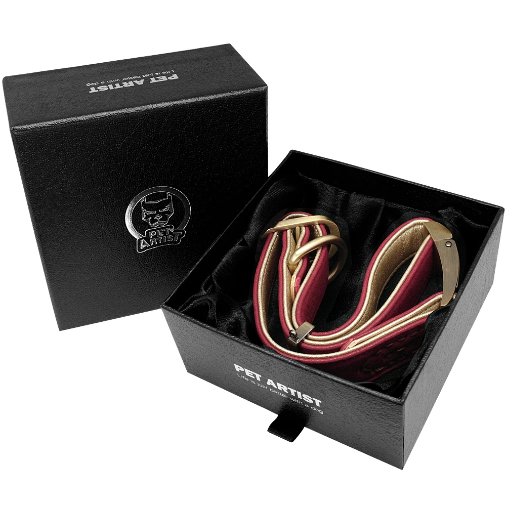 Tanie Obroża dla psa obroża dla psa Pitbull trwałe regulowane obroże dla psów dla małych średnich psów zielony czerwony brązowy