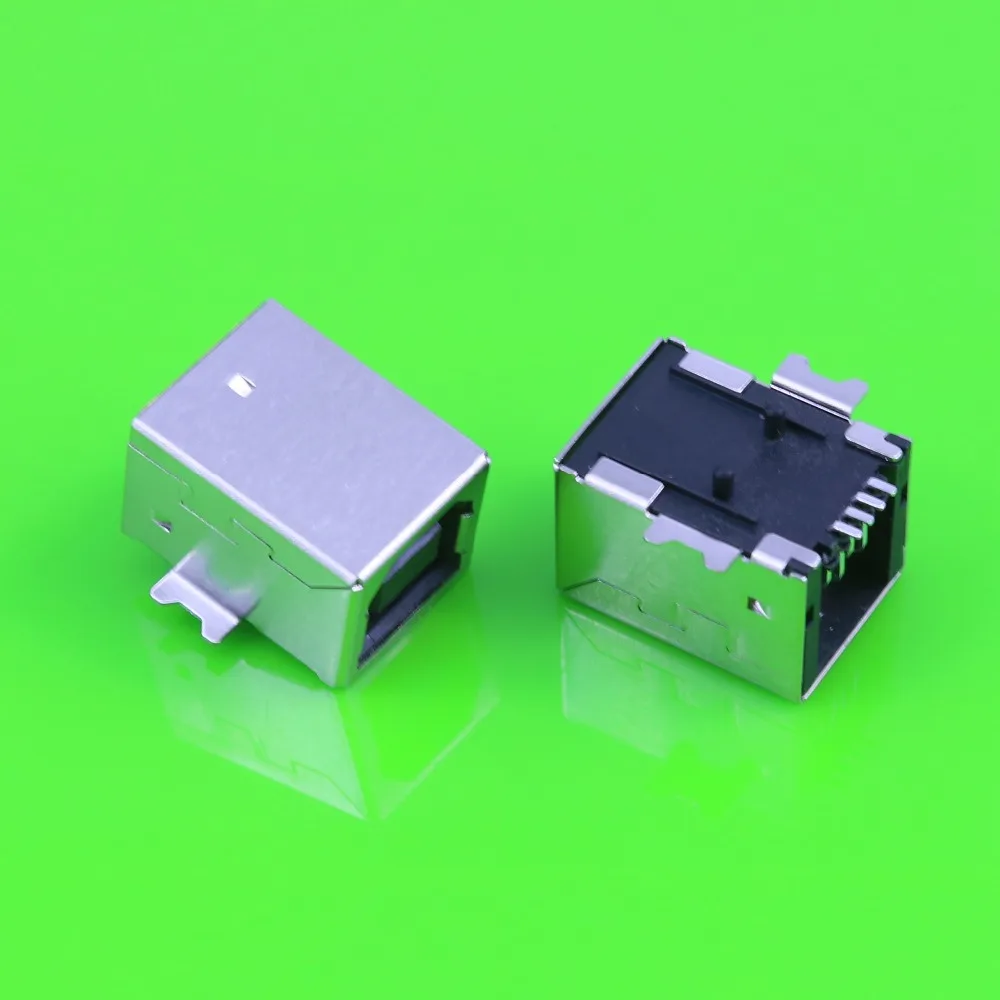 YuXi USB Type B Female Solder Jacks Connector PCB Socket USB-B type 180 Degrees 4pins SMD USB-BF For fax communication interface